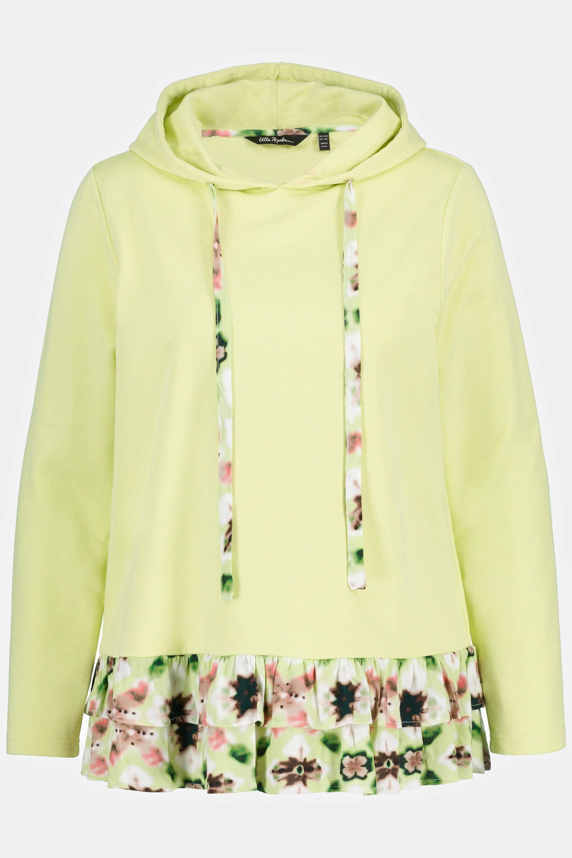 Ulla Popken Hoodie Lagenlook A-Linie Langarm  