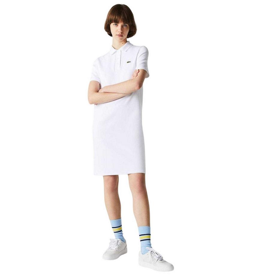 LACOSTE  Abito A Polo Piqué Maniche Corte 