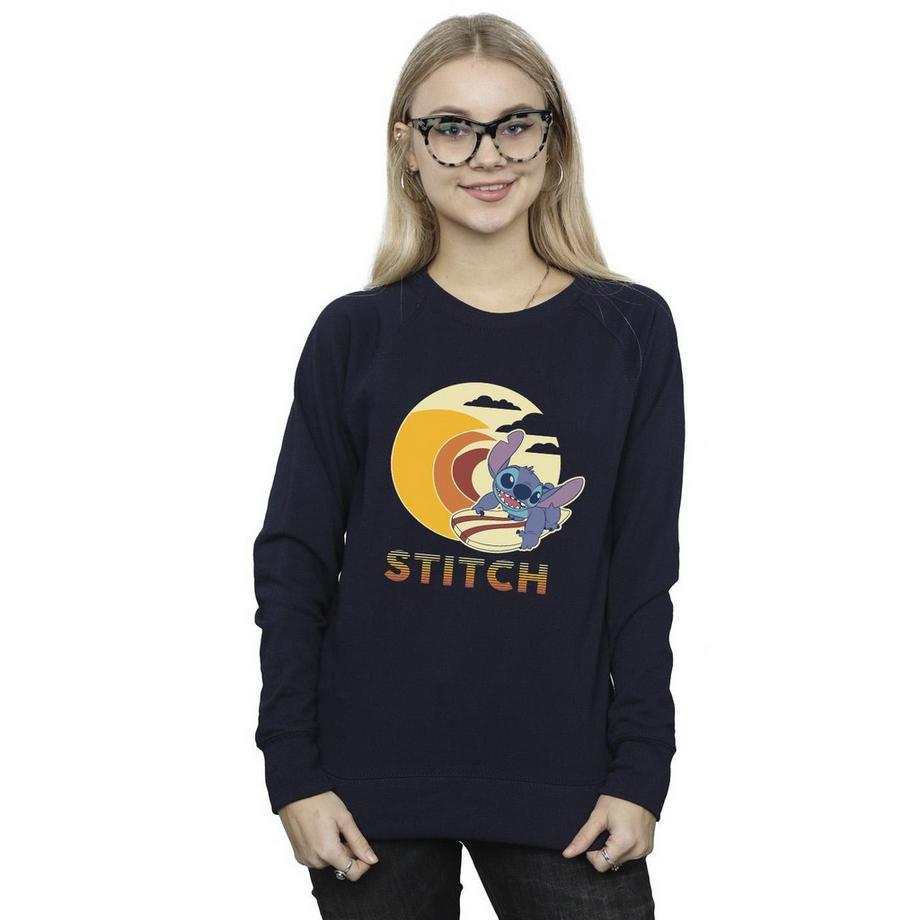 Disney Stitch Surfing Sweatshirt Graphique  
