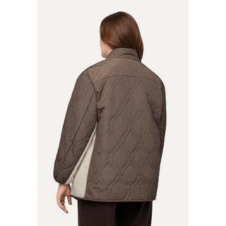 Ulla Popken Wendejacke Stepp Teddyfleece Stehkragen Recycelt  