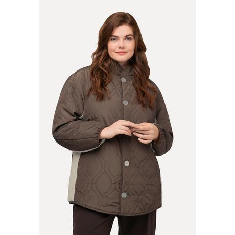 Ulla Popken Wendejacke Stepp Teddyfleece Stehkragen Recycelt  