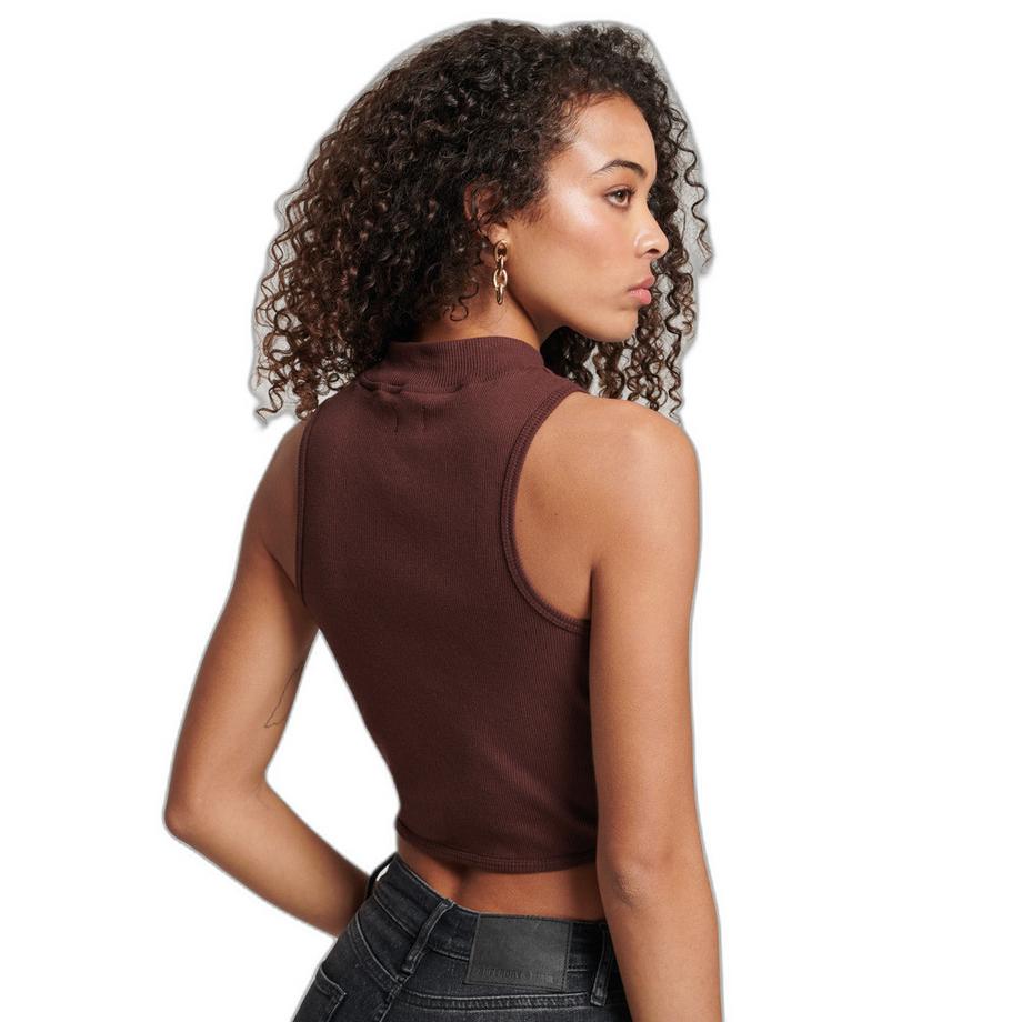 Superdry Kurzes Tanktop Stehkragen  