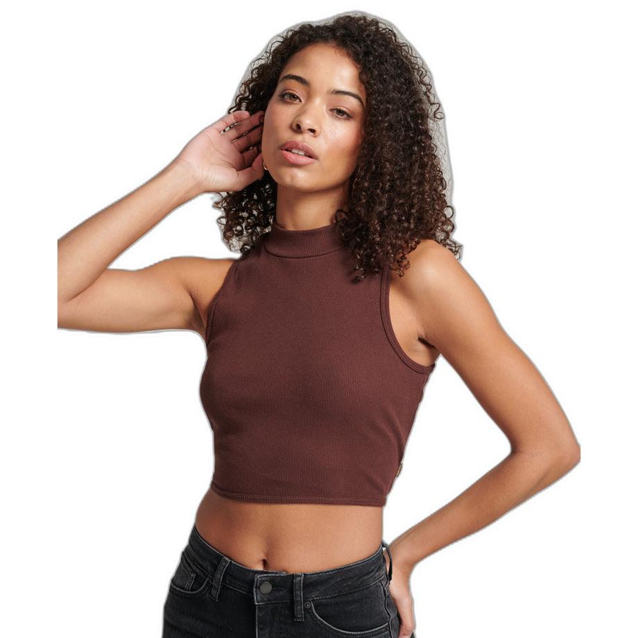 court tanktop mit stehkragen damen