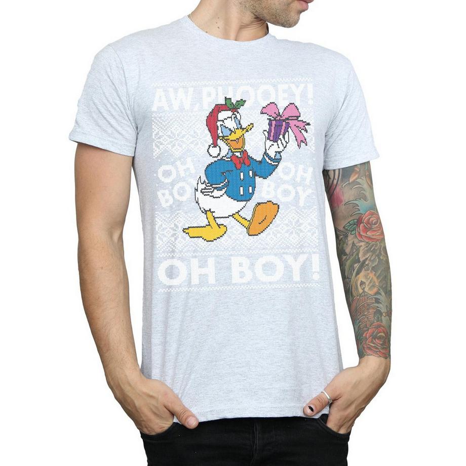 Disney Donald Duck Christmas Aw Phooey Oh Boy T-Shirt  