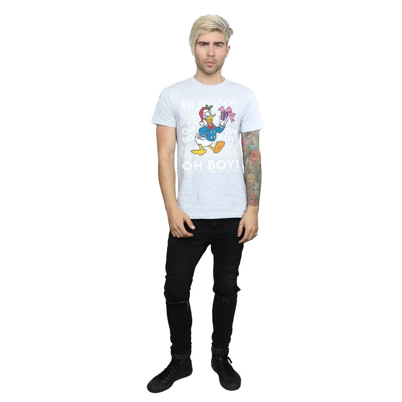 Disney  Donald Duck Christmas Fair Isle TShirt 