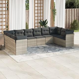 VidaXL set divano da giardino Polirattan  