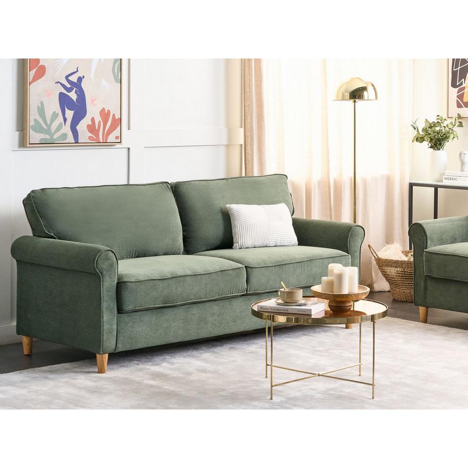 Beliani 3 Sitzer Sofa aus Cord  RONNEBY  