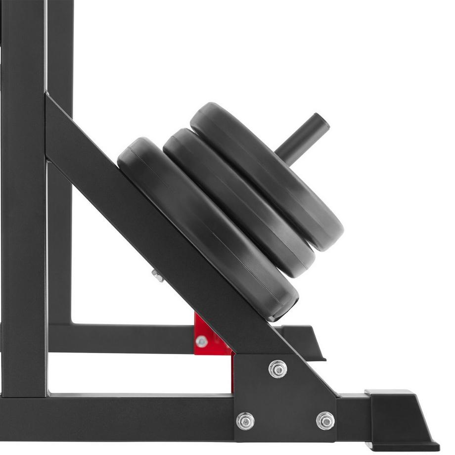 Tectake  Squat Rack Creed multifunktional mit oberer und seitlicher, breiter Ablage 