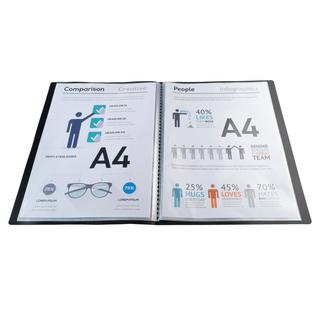 Exacompta Sichtmappe A4 aus flexiblem Polypropylen, opak, 10 Hüllen x 25  