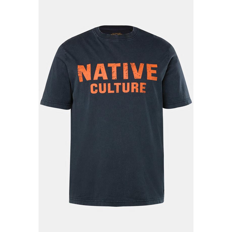 JP1880 T-shirt Manches Courtes Col Rond Style Vintage Imprimé Poitrine  