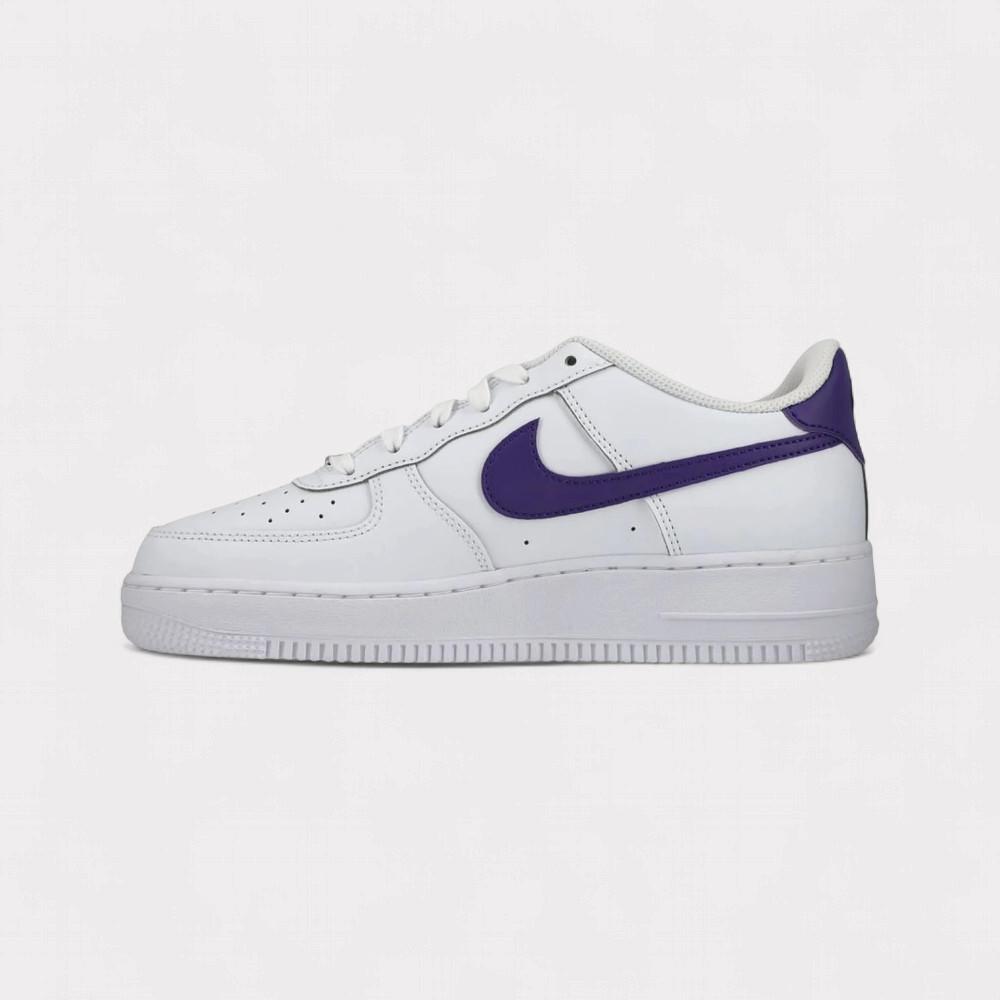 NIKE  Air Force 1 Low - White Court Purple (GS) 