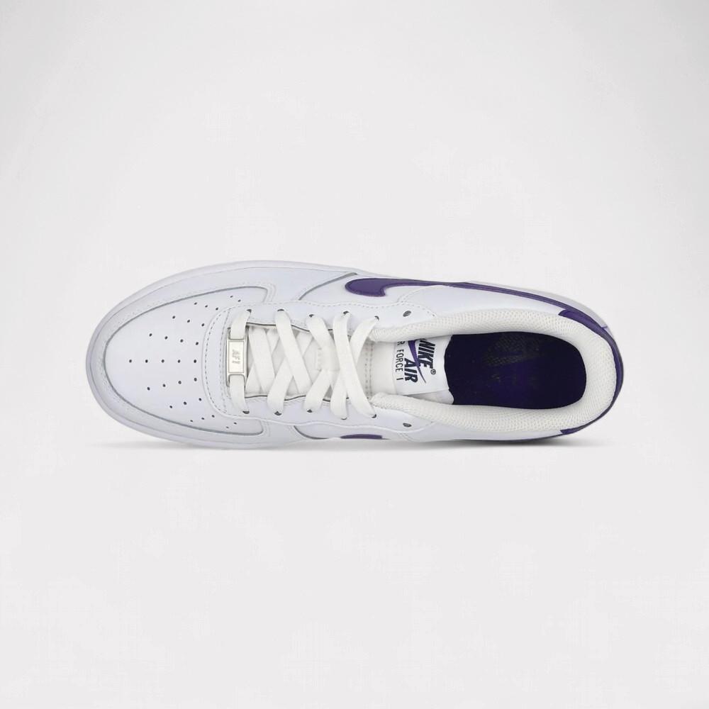 NIKE  Air Force 1 Low - White Court Purple (GS) 