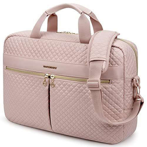 Only-bags.store  Sac pour ordinateur portable, porte-documents 17,3 pouces, grand sac pour ordinateur portable, sac d'ordinateur, bureau, voyage, affaires, rose 
