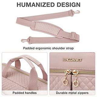 Only-bags.store  Sac pour ordinateur portable, porte-documents 17,3 pouces, grand sac pour ordinateur portable, sac d'ordinateur, bureau, voyage, affaires, rose 