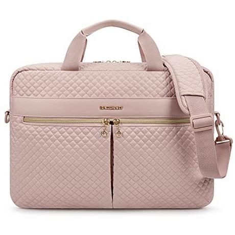 Only-bags.store  Sac pour ordinateur portable, porte-documents 17,3 pouces, grand sac pour ordinateur portable, sac d'ordinateur, bureau, voyage, affaires, rose 