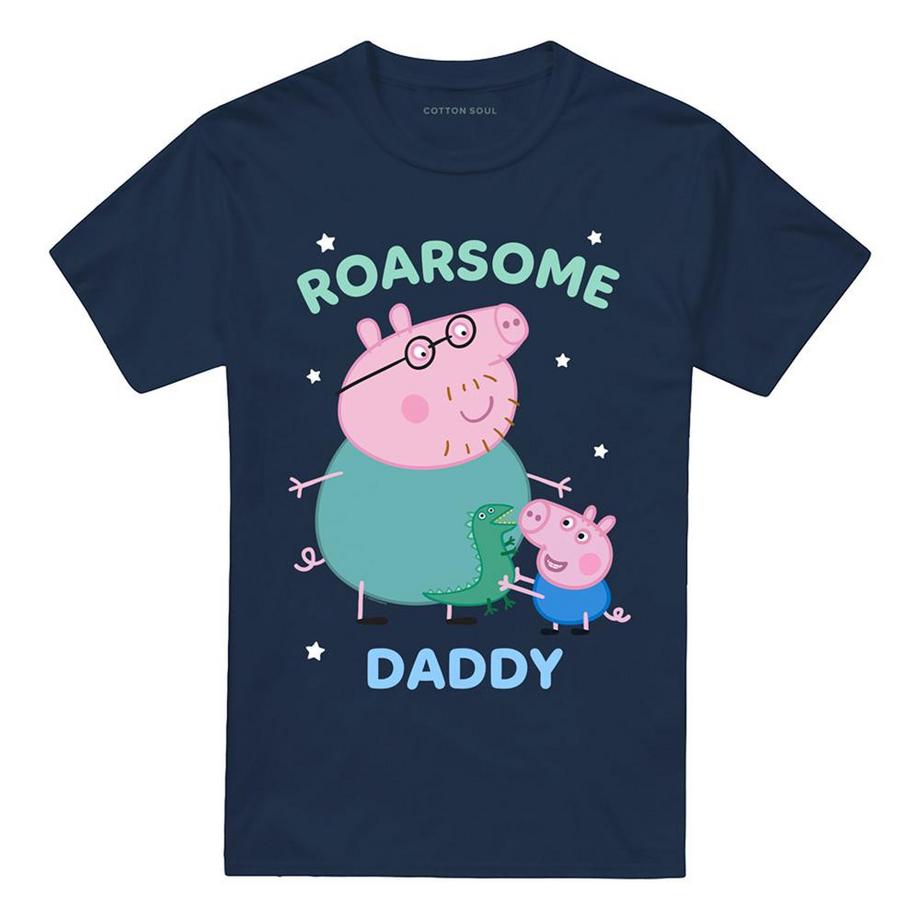 T-ShirtMotif Papa Pig Roarsome