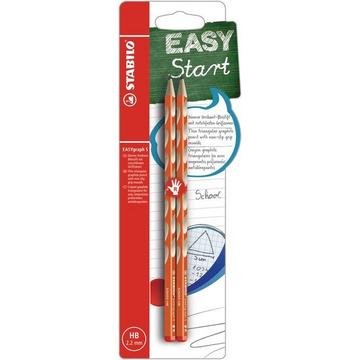 STABILO Bleistift EASYgraph S HB B-53115-10 orange, R 2 Stück