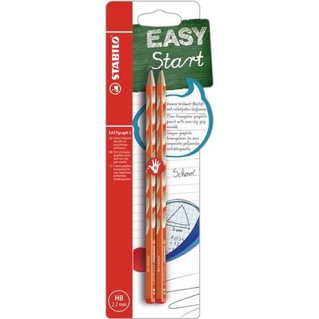 STABILO STABILO Bleistift EASYgraph S HB B-53115-10 orange, R 2 Stück  