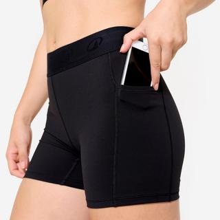 DOMYOS  Shorts donna fitness elastico in vita poliammide 