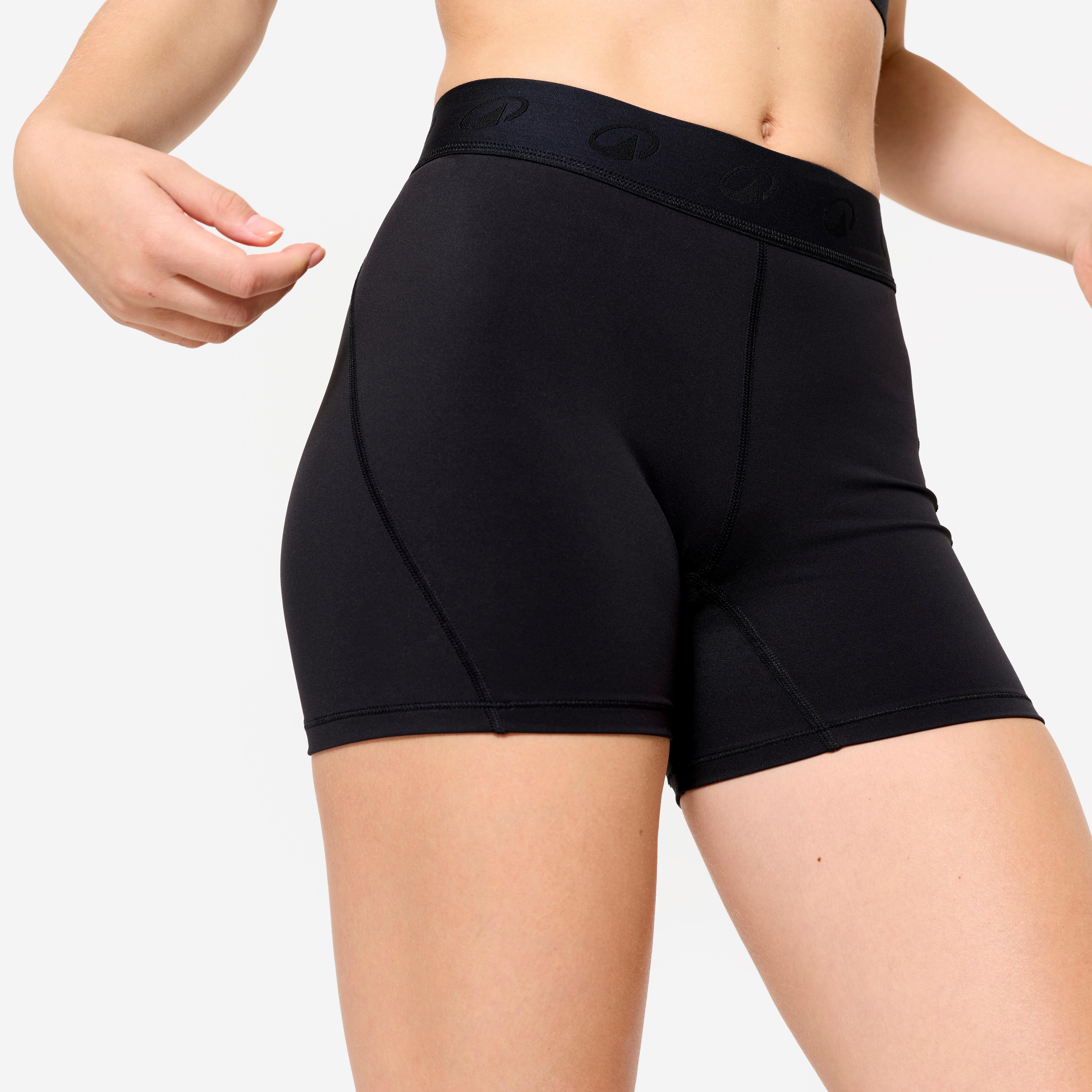 DOMYOS  Shorts donna fitness elastico in vita poliammide 