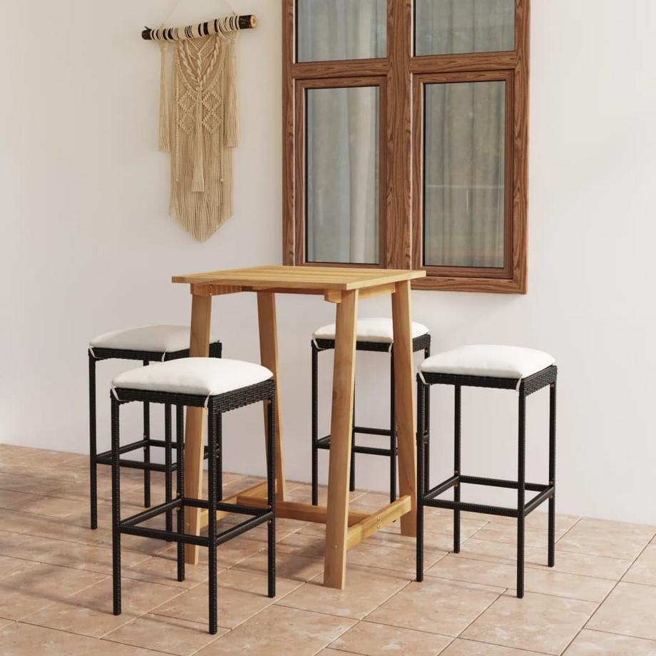 VidaXL Ensemble de bar de jardin bois d'acacia  