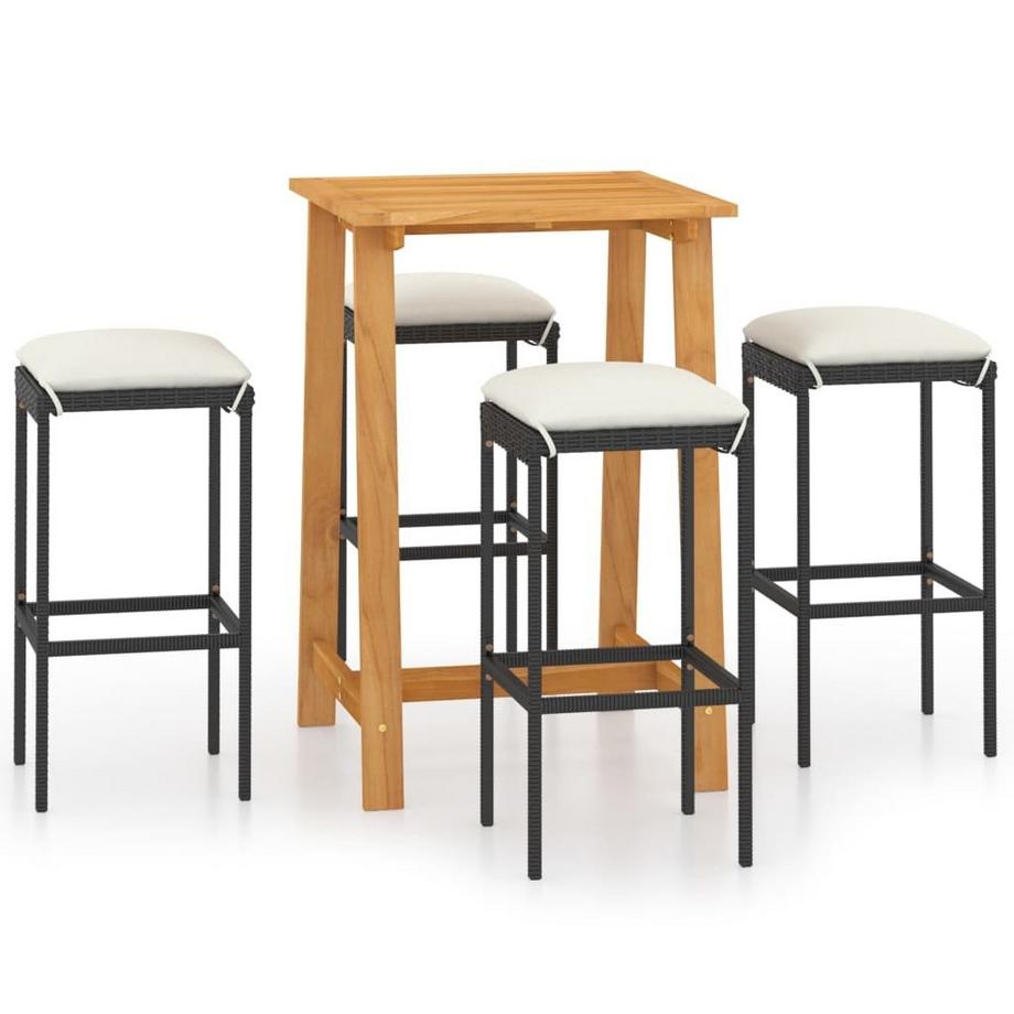 Ensemble de bar de jardin bois d'acacia