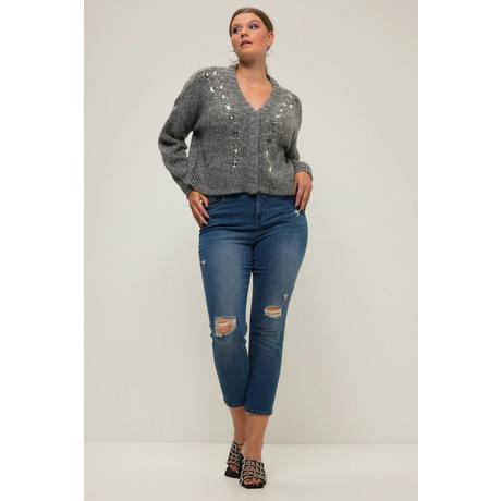 Studio Untold  Mom-Jeans, destroyed, 5-Pocket, Elastikbund 