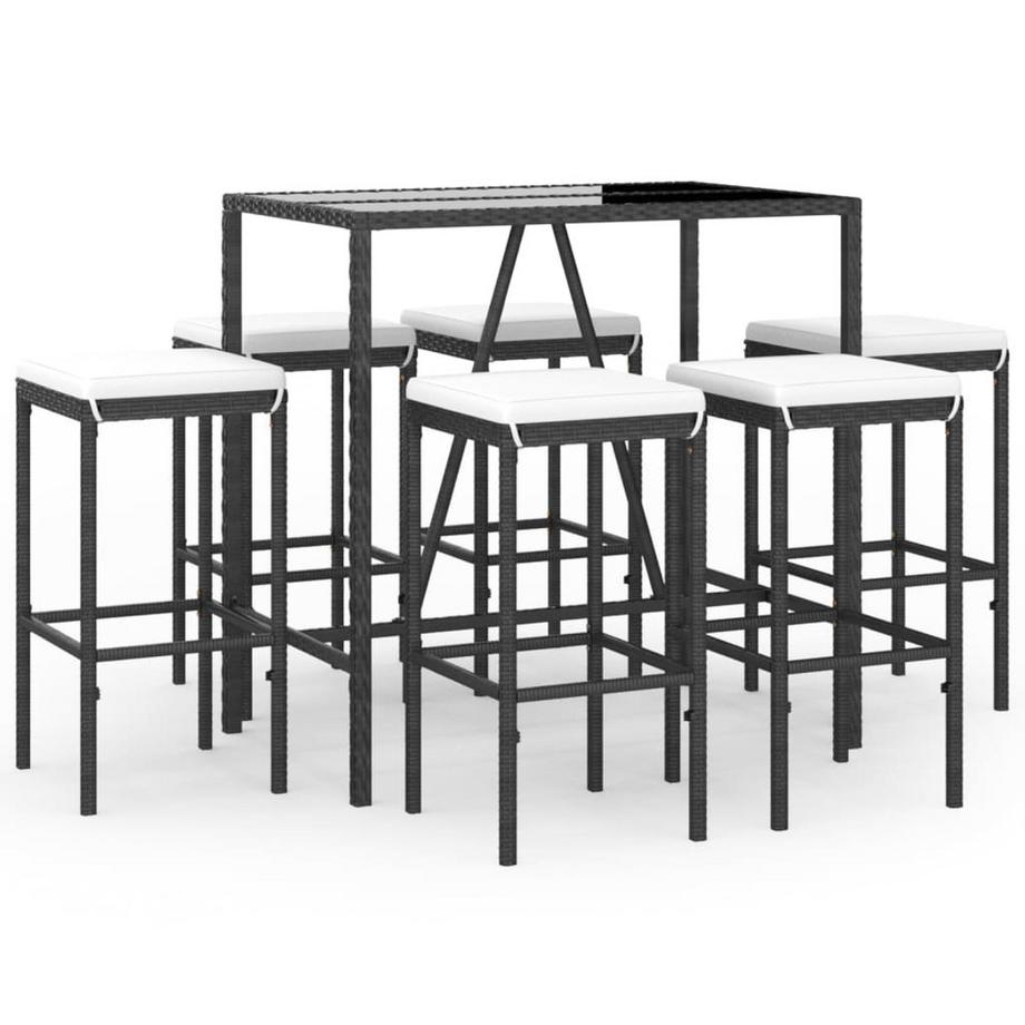 Ensemble de bar de jardin rotin synthétique