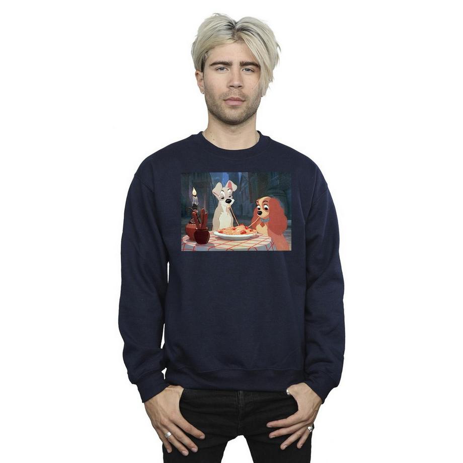 Disney Lady And The Tramp Sweatshirt Col Rond  