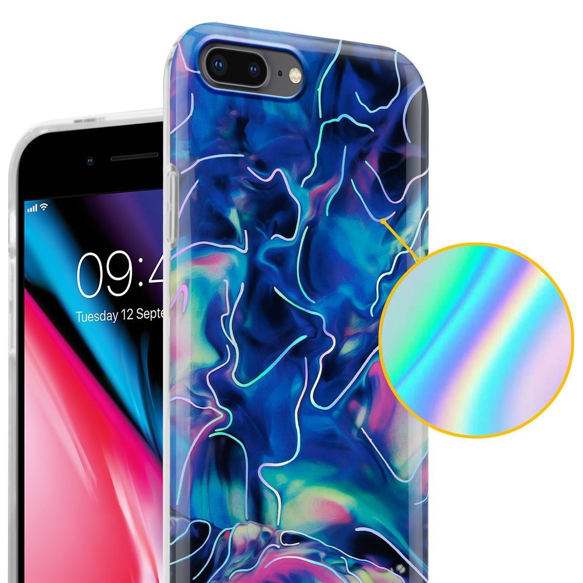 Cadorabo  Housse compatible avec Apple iPhone 7 PLUS / 7S PLUS / 8 PLUS - Coque de protection en silicone TPU avec motif mosaïque 