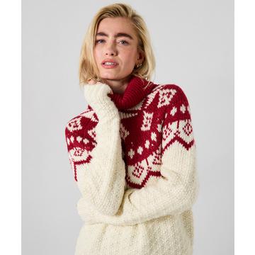 Fair-Isle Pullover mit Rollkragen