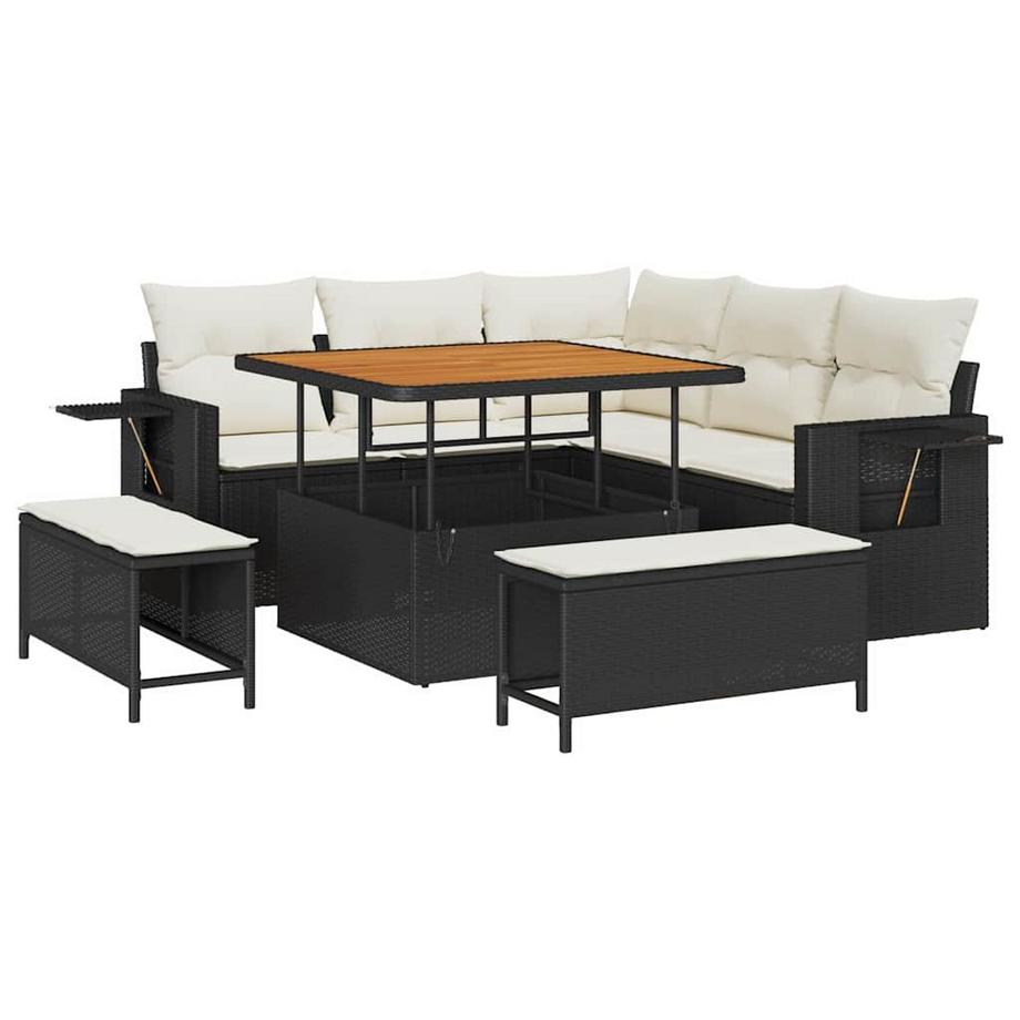 Mobilier de jardin poly rattan