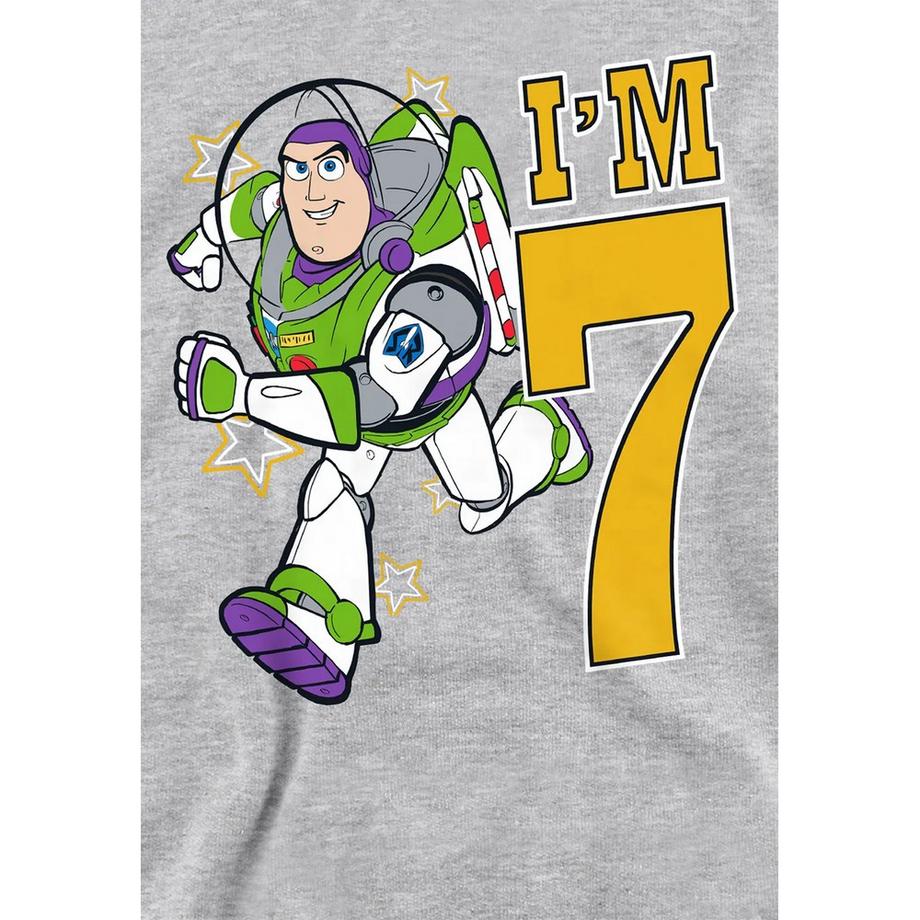 Toy Story  I'm 7 Felpa Con Cappuccio Compleanno Buzz Lightyear Erica 