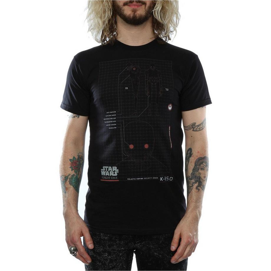STAR WARS Star Wars Rogue One K-2SO Galactic Empire Security Droid T-Shirt  