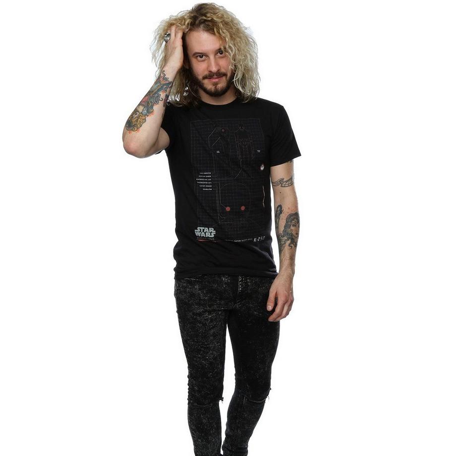 STAR WARS Star Wars Rogue One K-2SO Galactic Empire Security Droid T-Shirt  