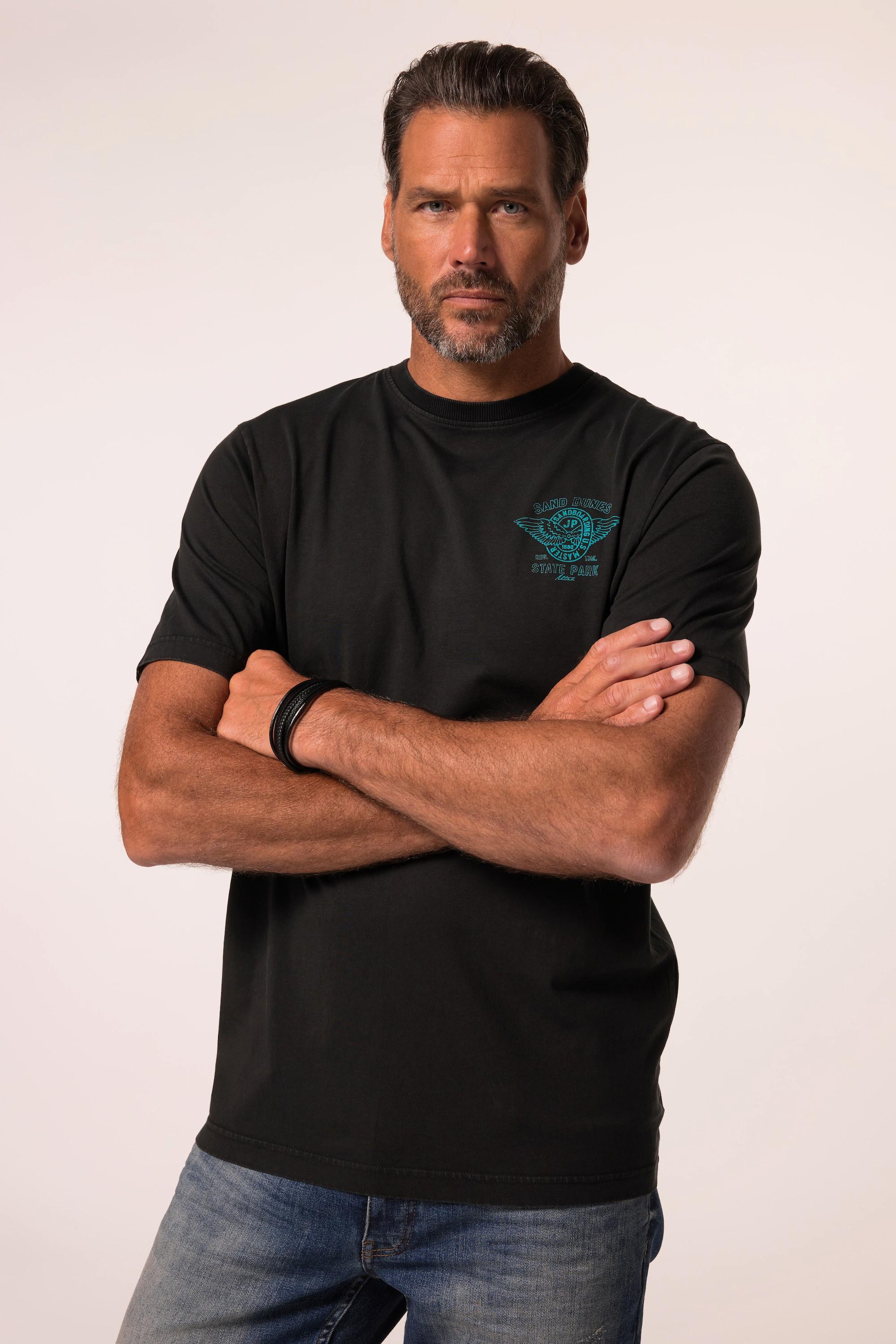 JP1880 T-shirt Manches Courtes Imprimé Poitrine Style Vintage  