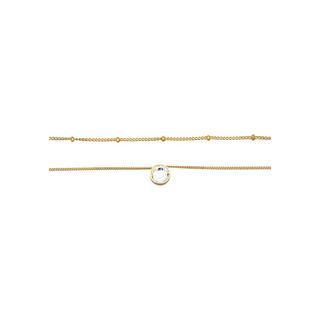 Elli  Collier Choker Layer Kristall Kugelkette 925 Silber 