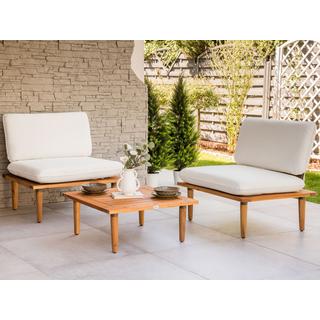 Beliani Set divani con tavolino en Legno d'acacia certificato FSC® Scandinavo FRASCATI  