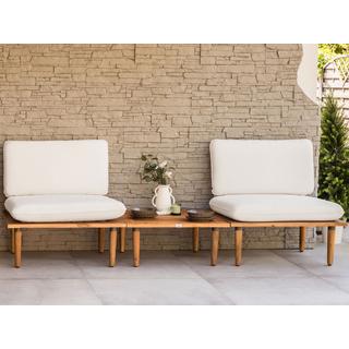 Beliani Set divani con tavolino en Legno d'acacia certificato FSC® Scandinavo FRASCATI  