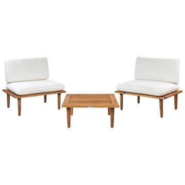 Set divani con tavolino en Legno d'acacia certificato FSC® Moderno FRASCATI