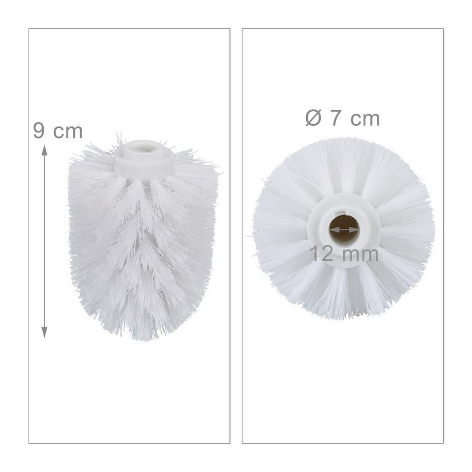 B2X  Ersatz-Toilettenbürstenkopf im Set 12 mm 