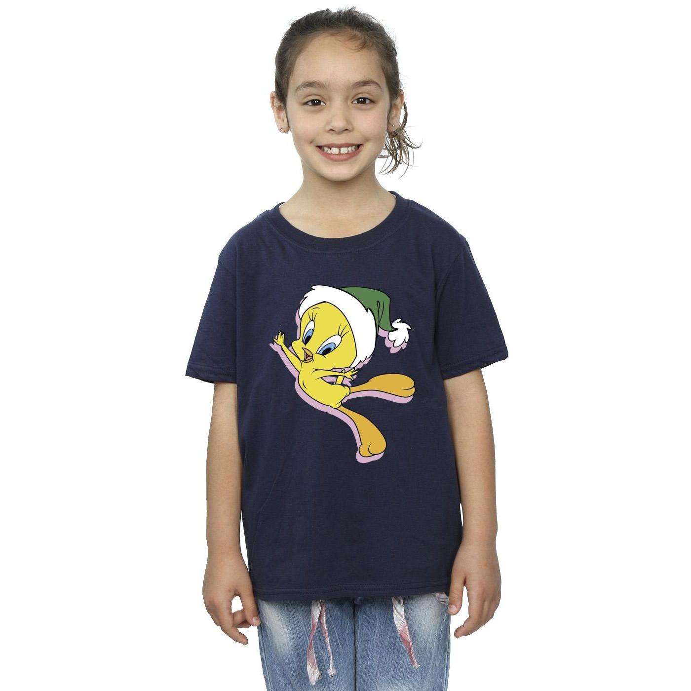 LOONEY TUNES  Tweety Christmas Hat TShirt 