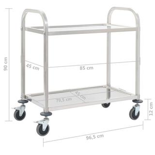 VidaXL carrello Metallo  