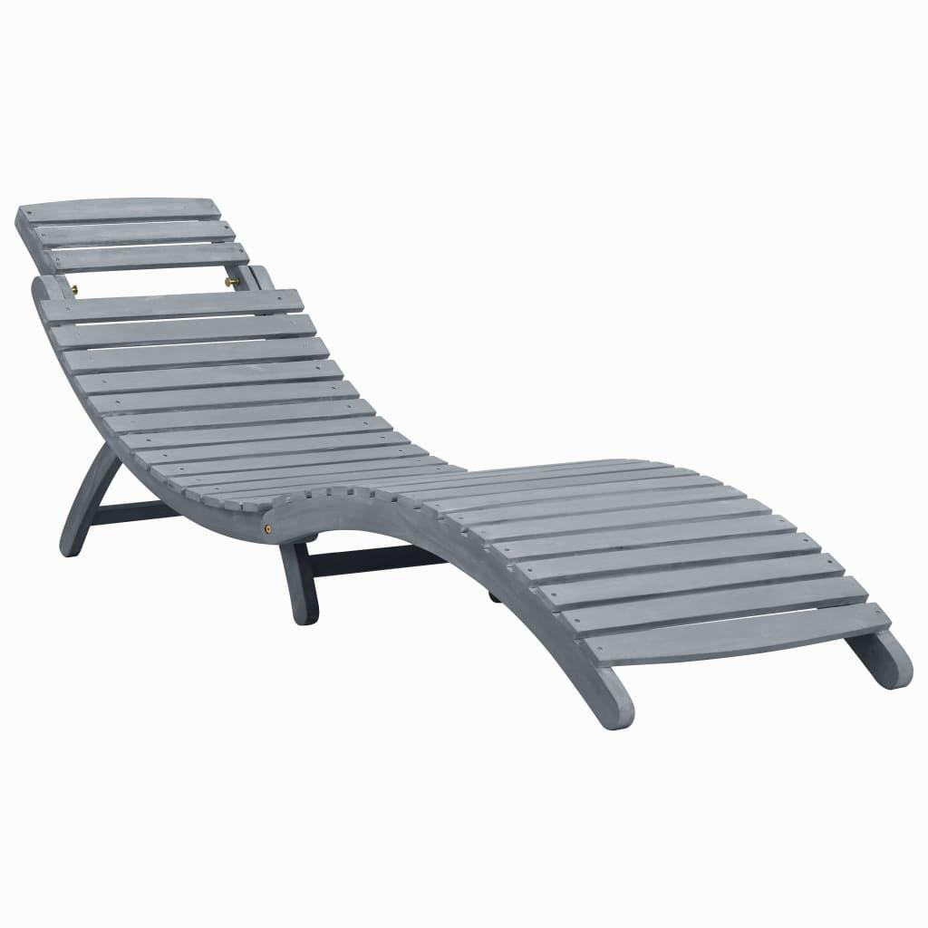 VidaXL Chaise longue bois d'acacia  