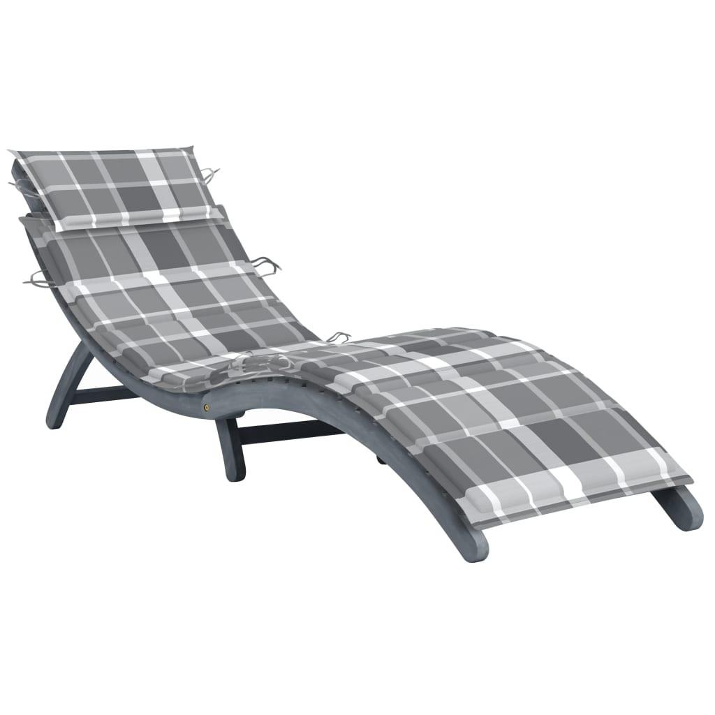 VidaXL Chaise longue bois d'acacia  