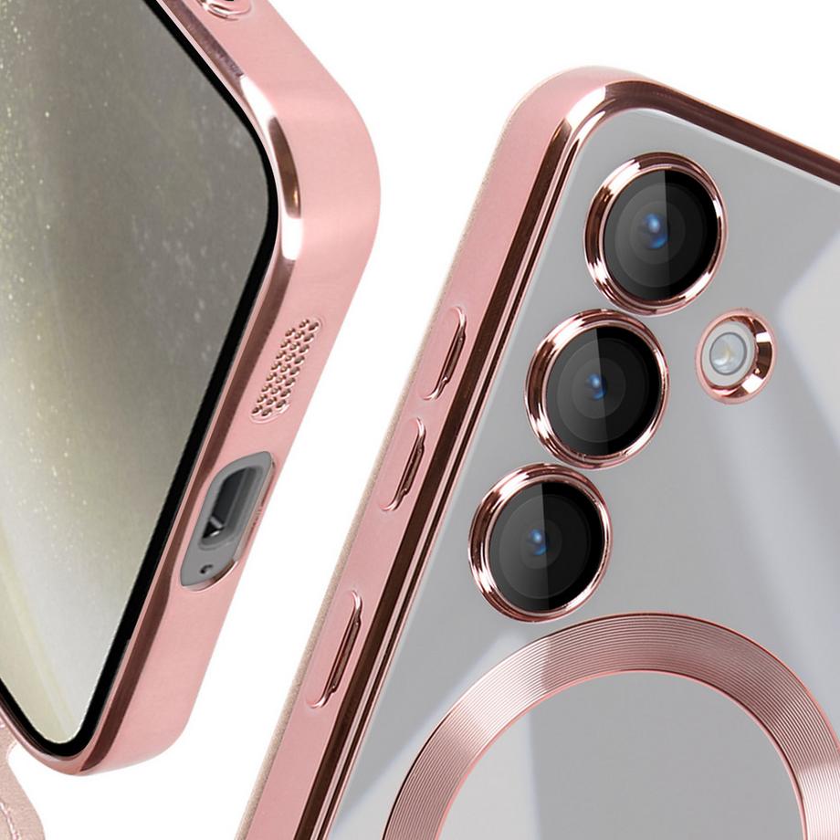 Avizar  MagSafe Hülle Samsung S24 Hellrosa 