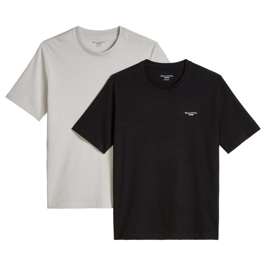 T-shirt  Paquet de 2 Confortable à porter-T-Shirt Logo Print Double Pack