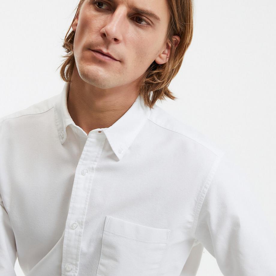 La Redoute Collections Oxfordhemd Button-Down-Kragen  