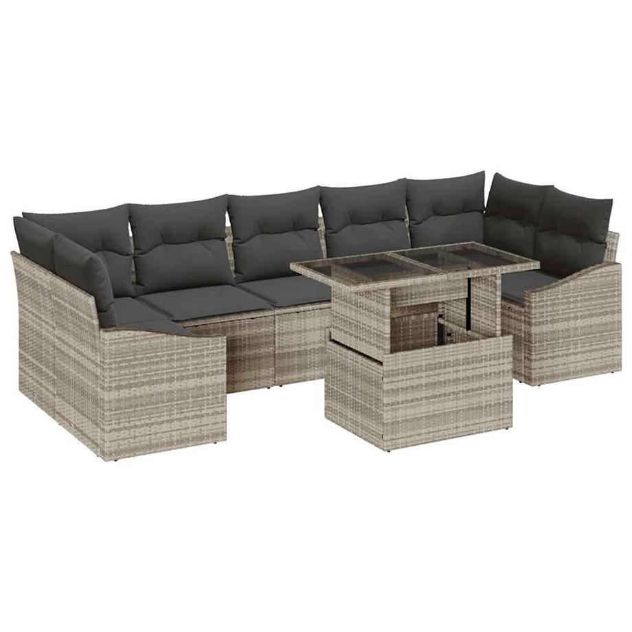 Canapé d’extérieur poly rattan