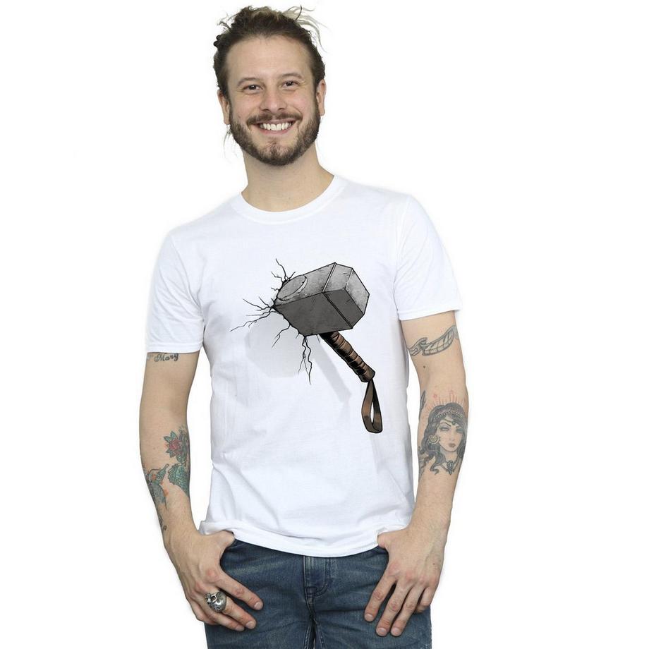 MARVEL Thor Hammer Grafikdruck T-Shirt  